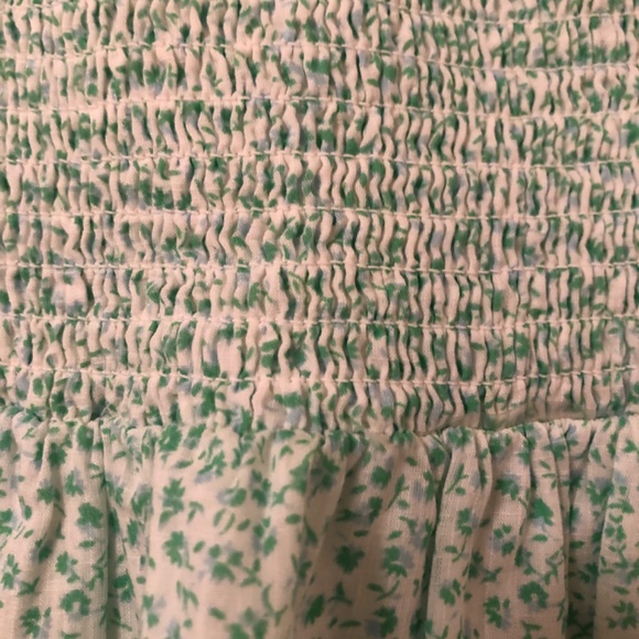 New Billabong Mint Floral Smocked Top Dress - Picture 4 of 5